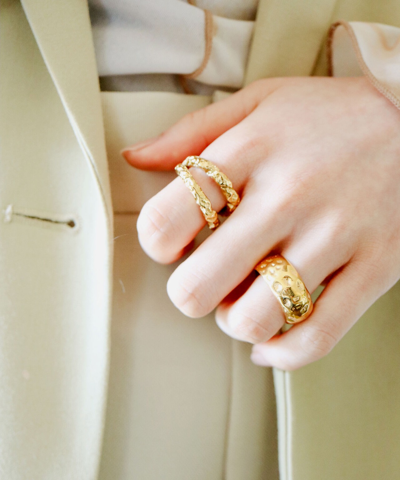 METALLIC DOUBLE RING /020352
