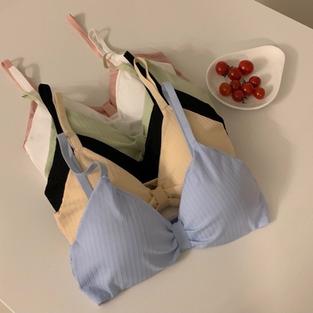 リング ブラ サマー薄手バックトップス レッド 夏物 指輪 YY-ファッション52893760563