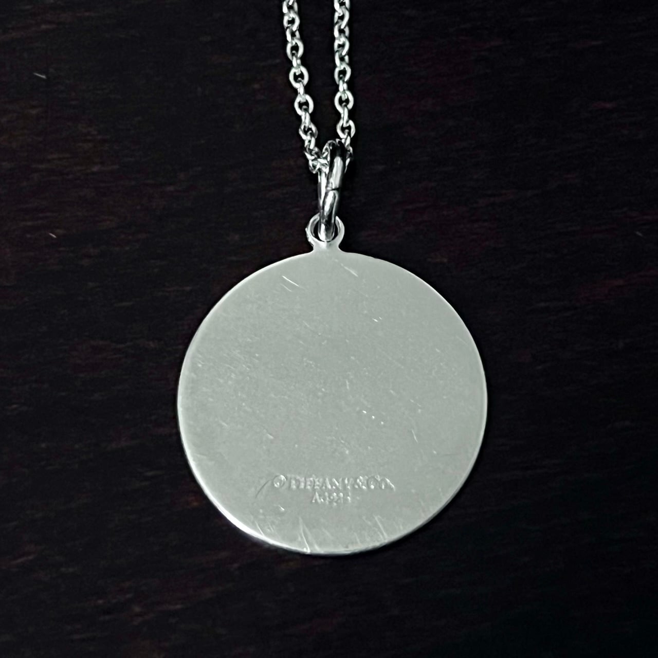 OLD TIFFANY & CO. St. CHRISTOPHER Medal Charm Necklace Sterling