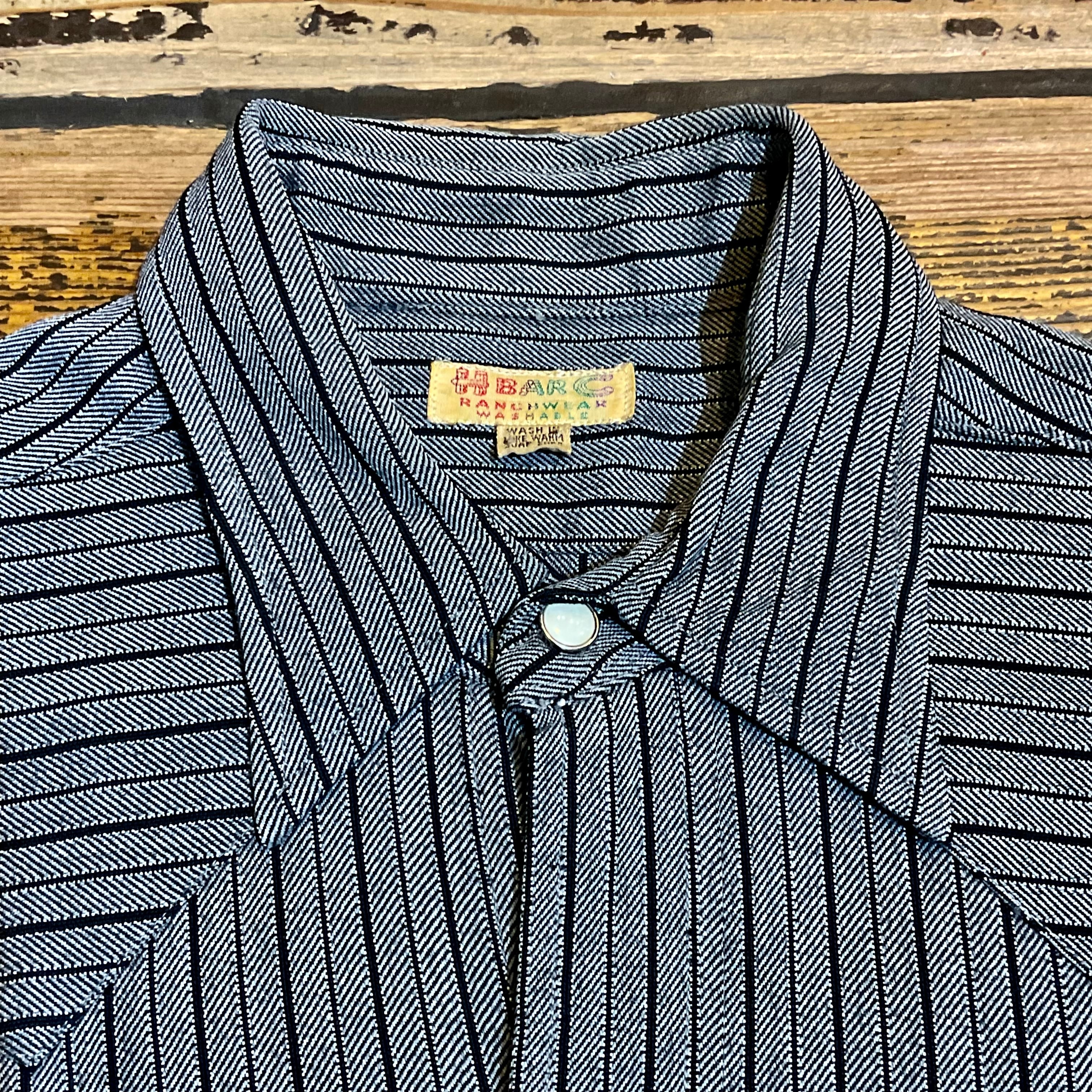 【R.a】 HbarC ストライプ ジャケット H BAR C 1940s スポーツジャケット グレーストライプ LARGE