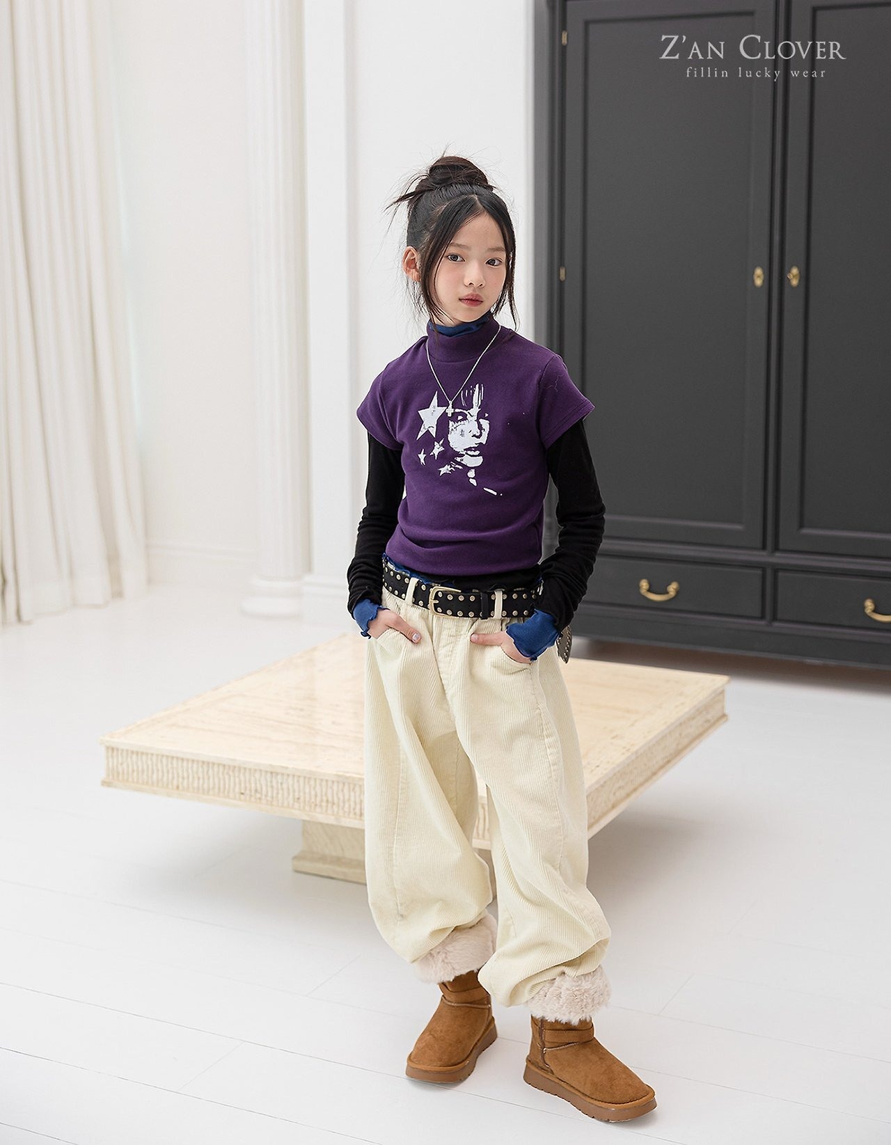 ZAN CLOVER［取寄］corduroy D line pants 26winter