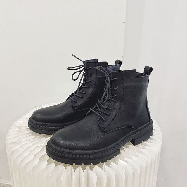 予約販売】ワークブーツ メンズ 編み上げ 艶消し レザー エンジニア 