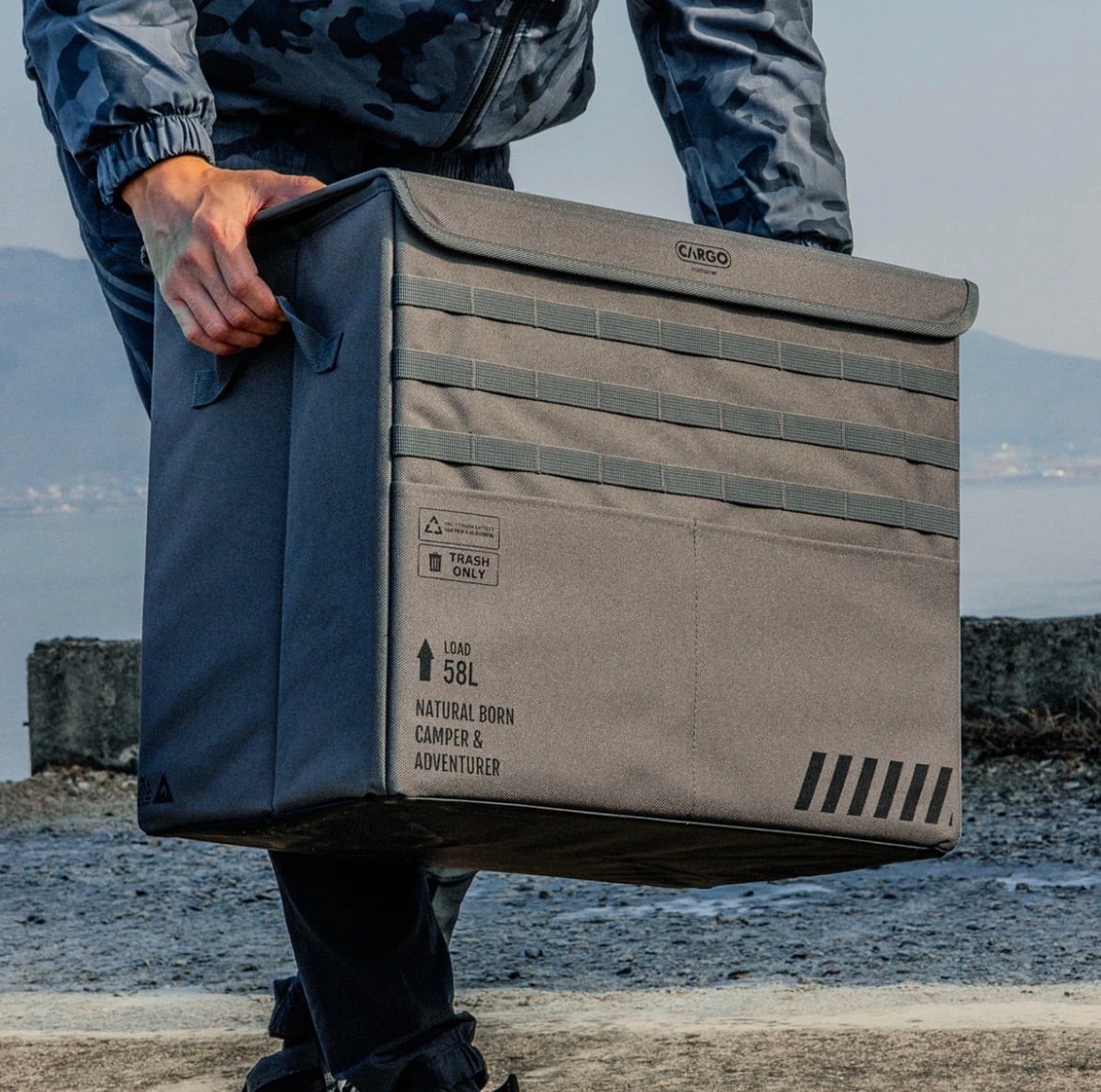 CARGO CONTAINER / TWIN TRASH BOX | Natural Life Style sabi