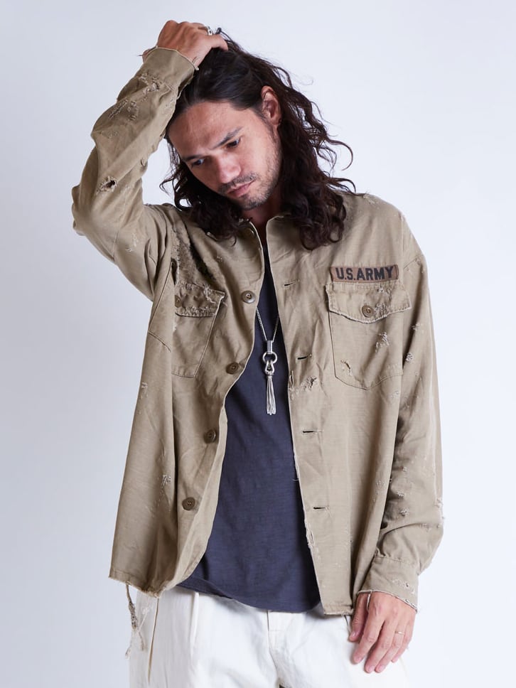 EGO TRIPPING (エゴトリッピング) WARRIOR SHIRTS ウォリィアシャツ / BEIGE 613810-31