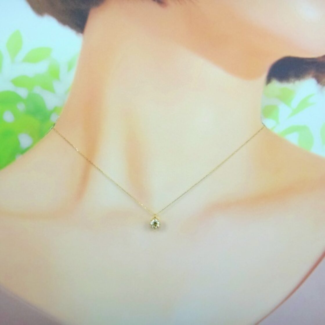 特別価格】ダイヤモンド 0.5ct ペンダント K10YG イエローゴールド 