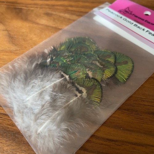 Peacock Gold Back Feathers