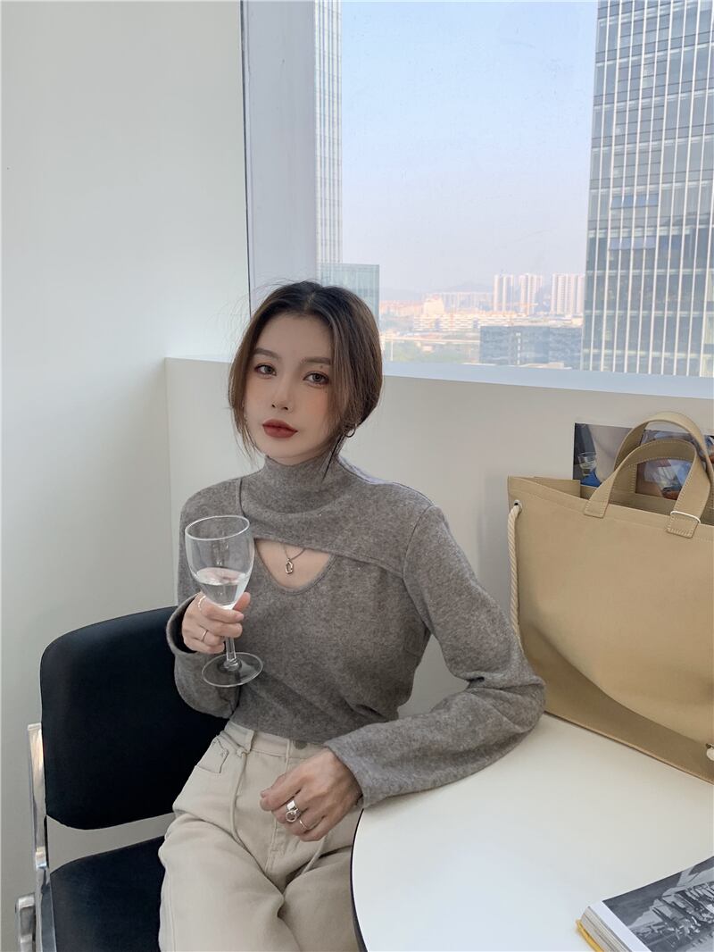 シャツ Tシャツ スプリングトップス ロング 春物 ブラックストロベリース4340417513