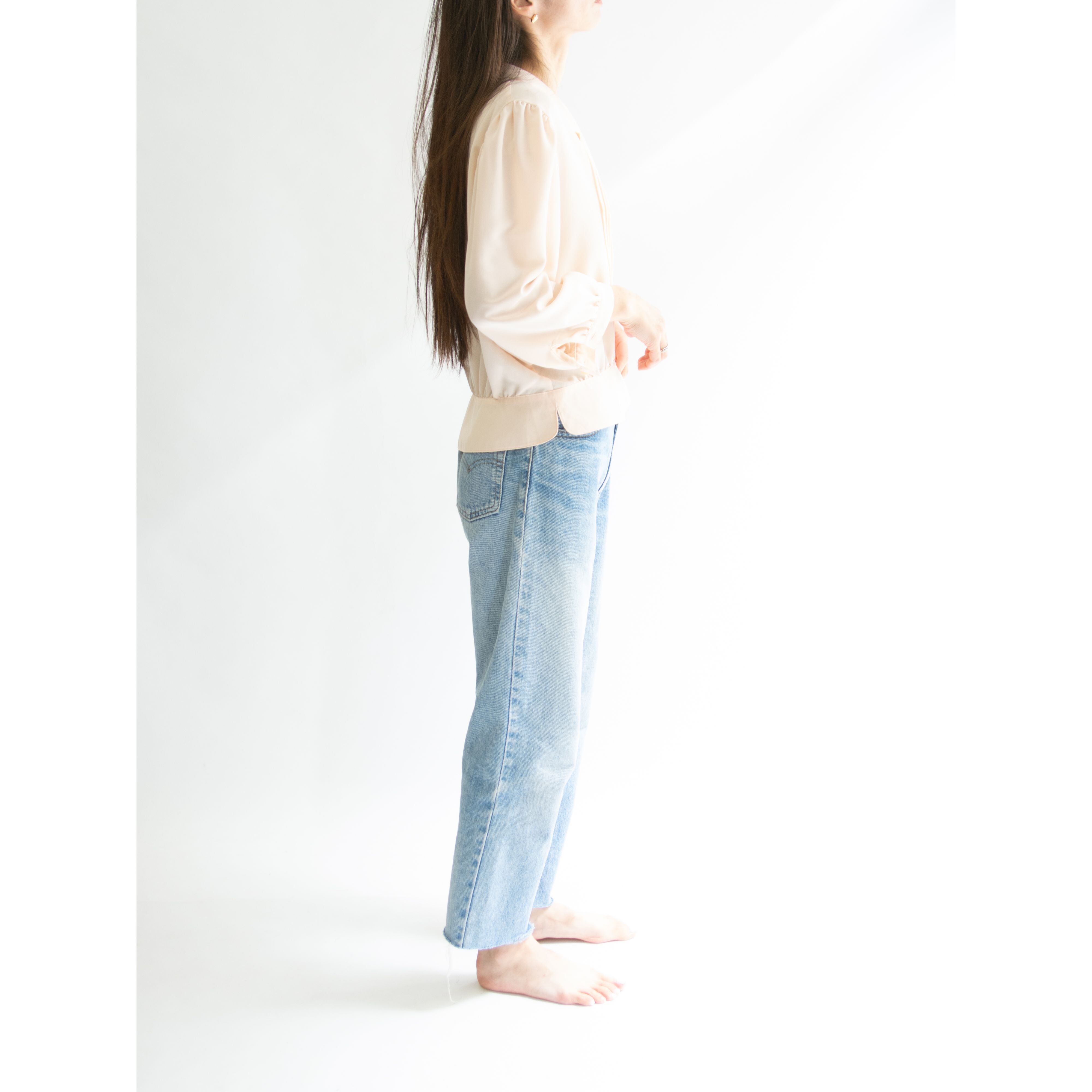【sommermann】Made in Germany 100% polyester blouse(ドイツ製 ポリエステルブラウス シャツ )11d