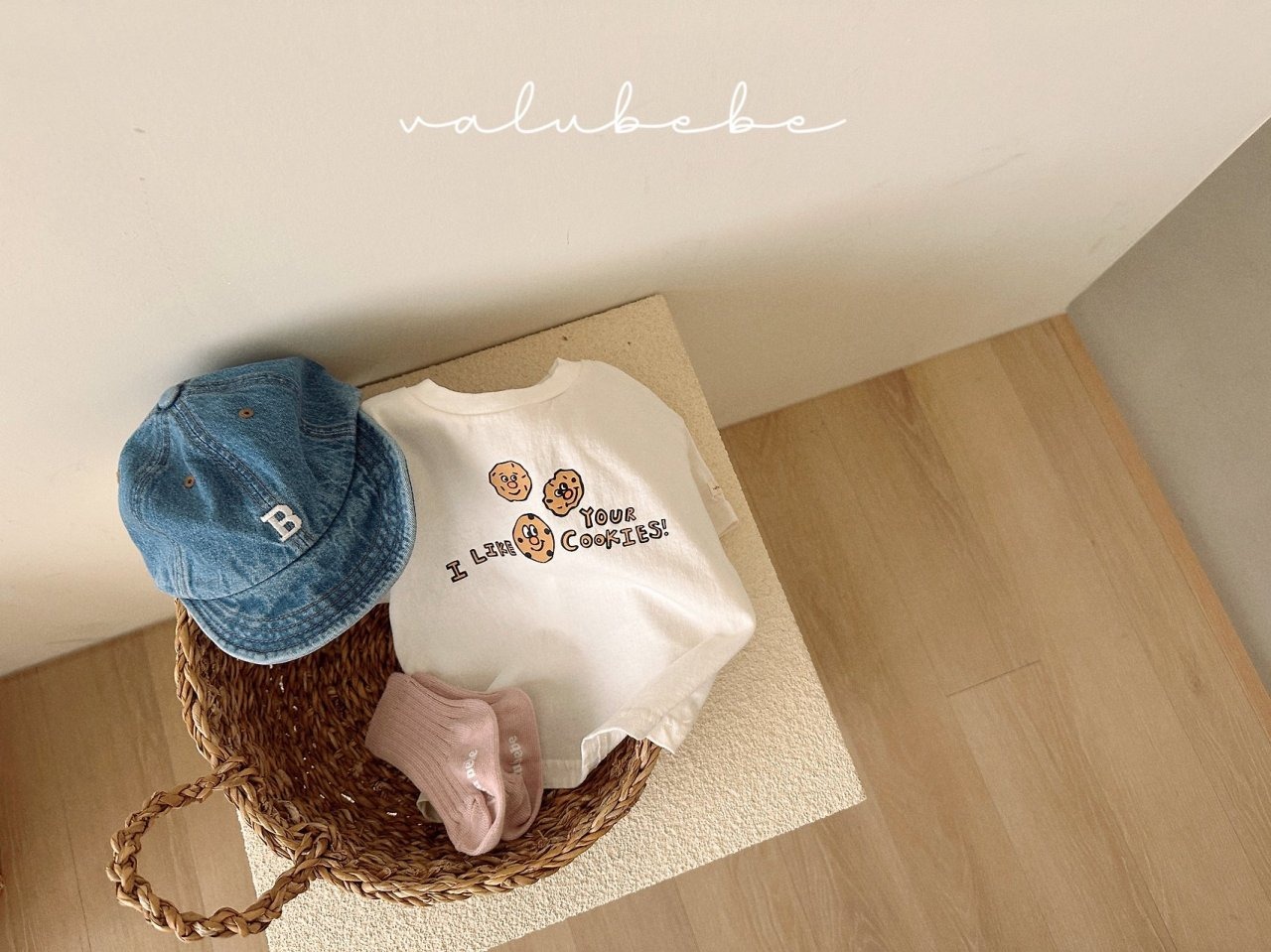 [valubebe] Cookie Single Tee / [벨루베베] 쿠키싱글티