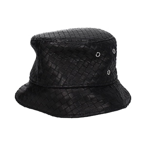 BOTTEGA VENETA ボッテガヴェネタ メンズ 帽子 レザー ブラック