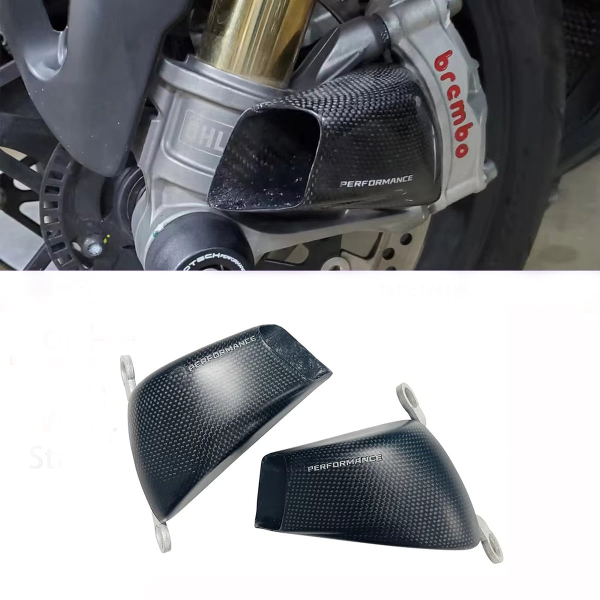 ブレーキキャリパークーリングダクト ドゥカティ パニガーレ V4/V4S/V4R ストリートファイター エアーインテーク