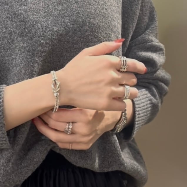 希少【TIFFANY&CO.】 2301 ティファニー アンドコーダブルロープ