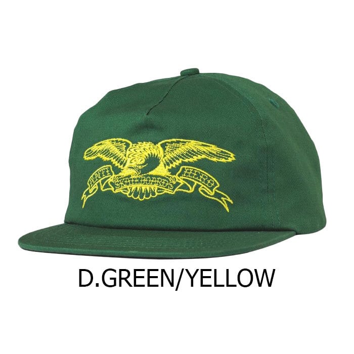 ANTIHERO ADJ BASIC EAGLE SNAP D.GREEN/YELLOW BROWN/ORANGE アンチ