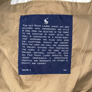 vintage POLO by RALPH LAUREN white down jacket