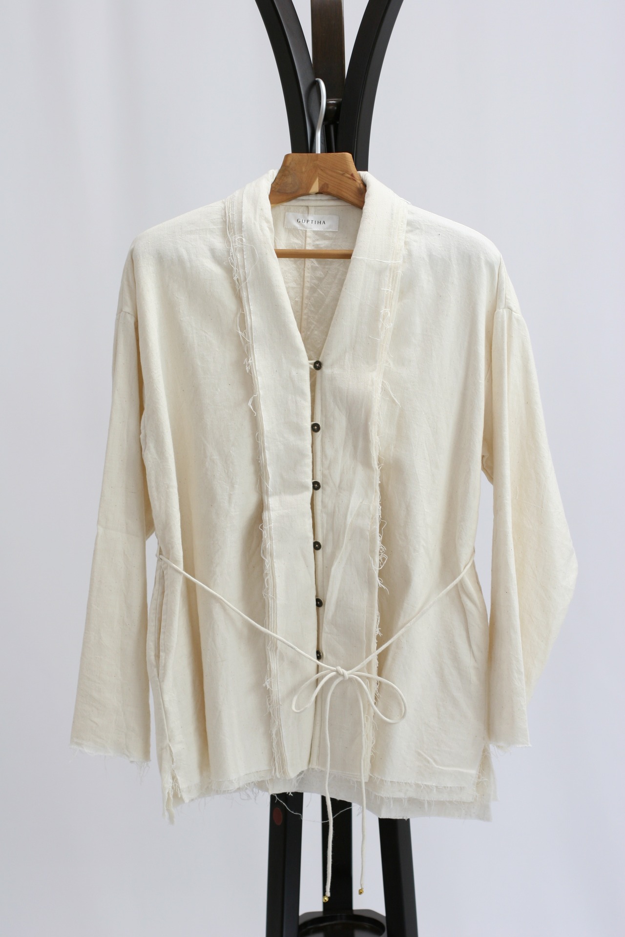 【GUPTIHA】Sobakasu Khadi Jacket / Natural（63408-096）