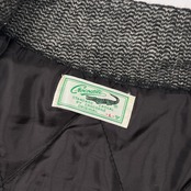 Crocodile クロコダイル 裏地付き ジップアップ ウールニット ジャケット サイズ L /メンズ/チャコール