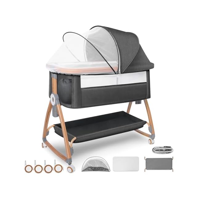 Dulumer 3 IN 1 ベビーベッド 添い寝 ゆりかご 持ち運びベビーベッド Dulumer 3 IN 1 ベビーベッド 添い寝 ゆりかご 持ち運びベビーベッド