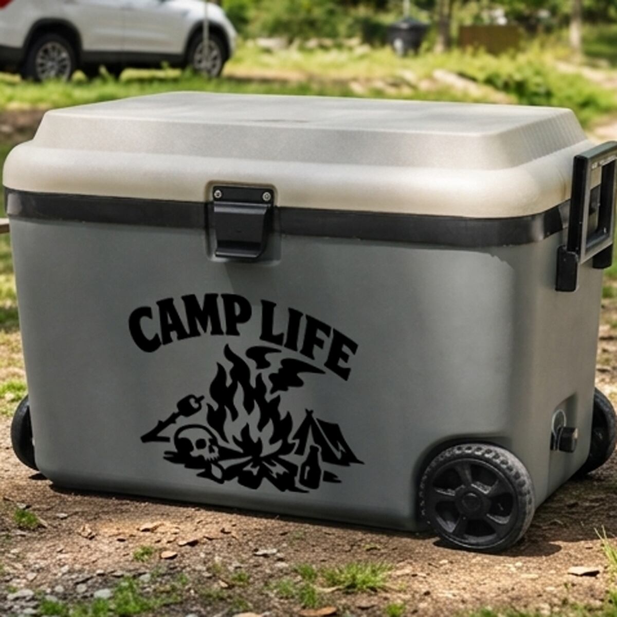 キャンプ ステッカー アウトドア用 防水 屋外対応 耐久 CAMPLIFE
