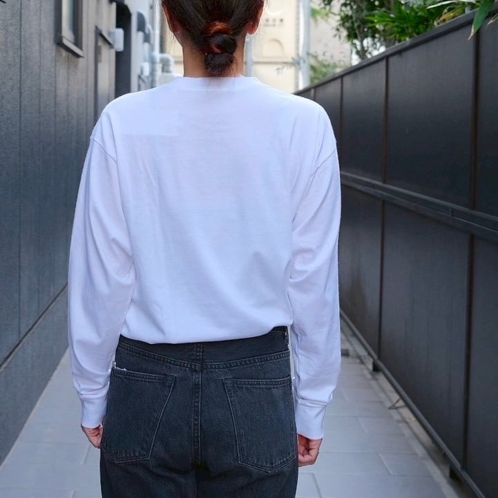 COMOLI(コモリ) / コットンジャージ長袖Tシャツ-WHITE-(C03-05011) | Debby