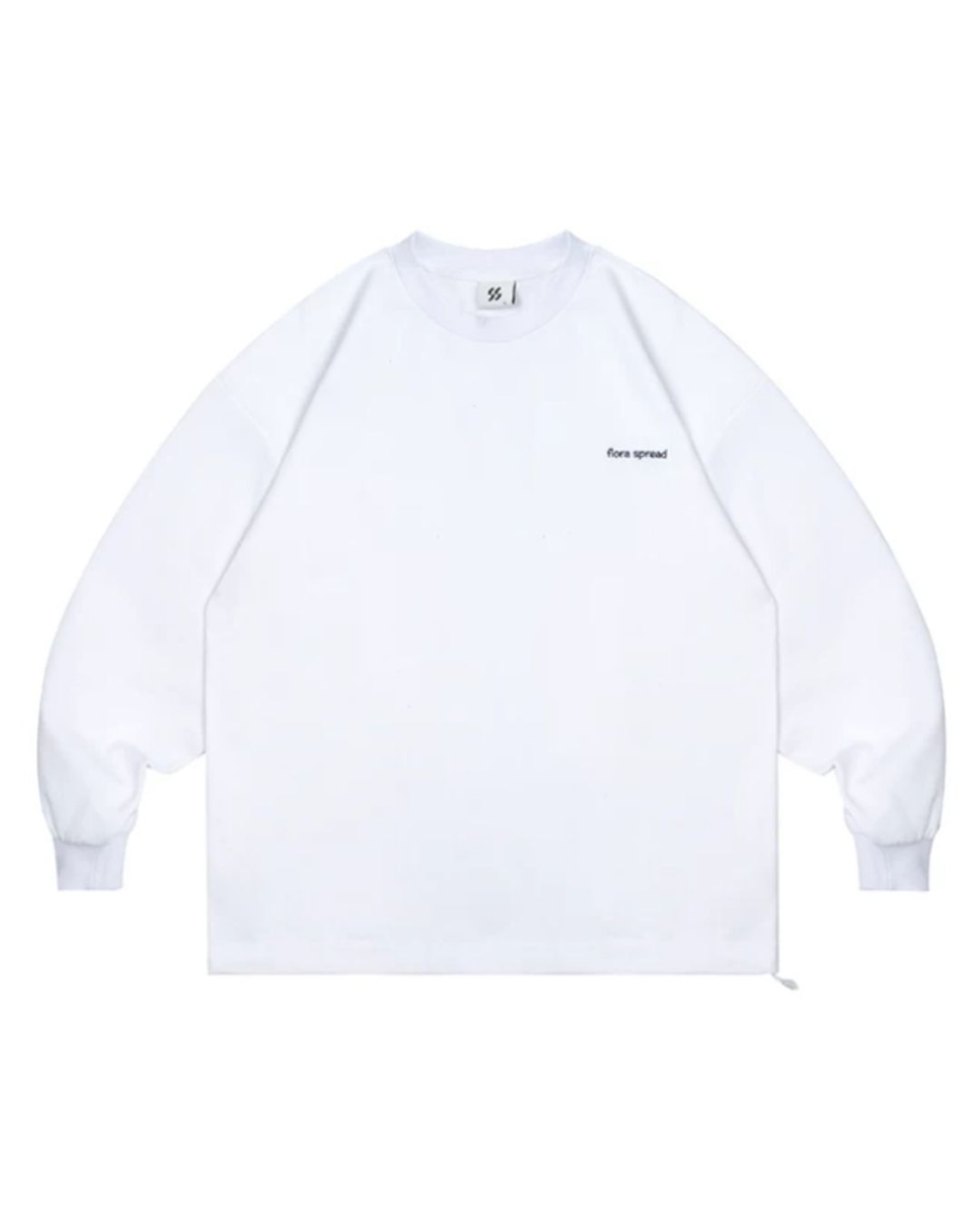 ロゴ刺繍クルーネック長袖Tシャツ S0667