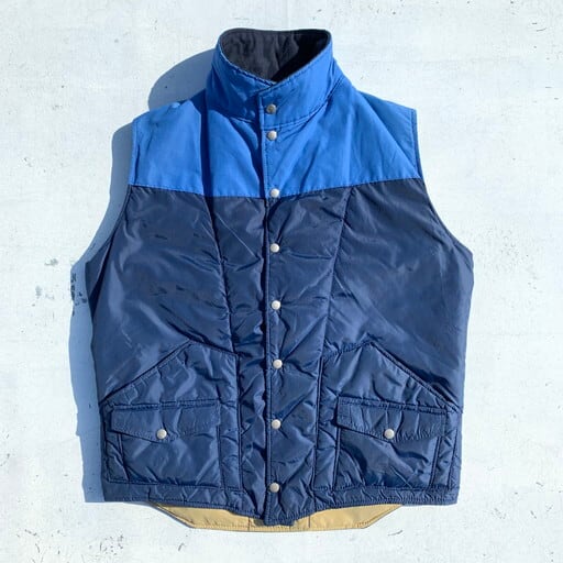 希少70's ヴィンテージ WOOLRICH ダウンベスト 白タグ　USA製