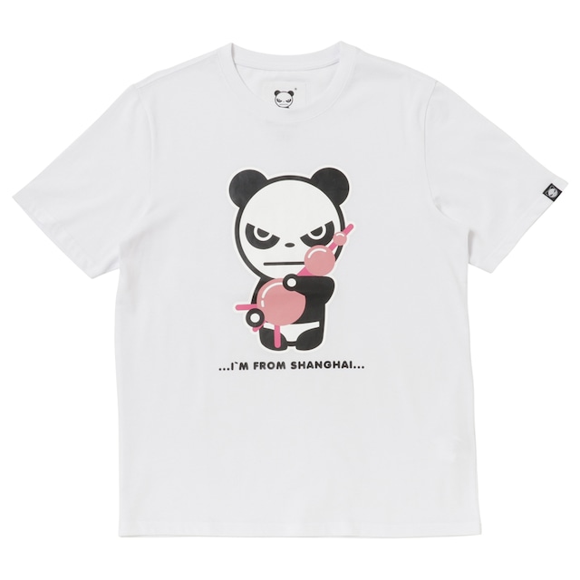 送料無料【HIPANDA ハイパンダ】メンズ Tシャツ【日本限定】 MEN'S ORIENTAL PEARL TOWER SHORT SLEEVED T-SHIRT / WHITE・BLACK