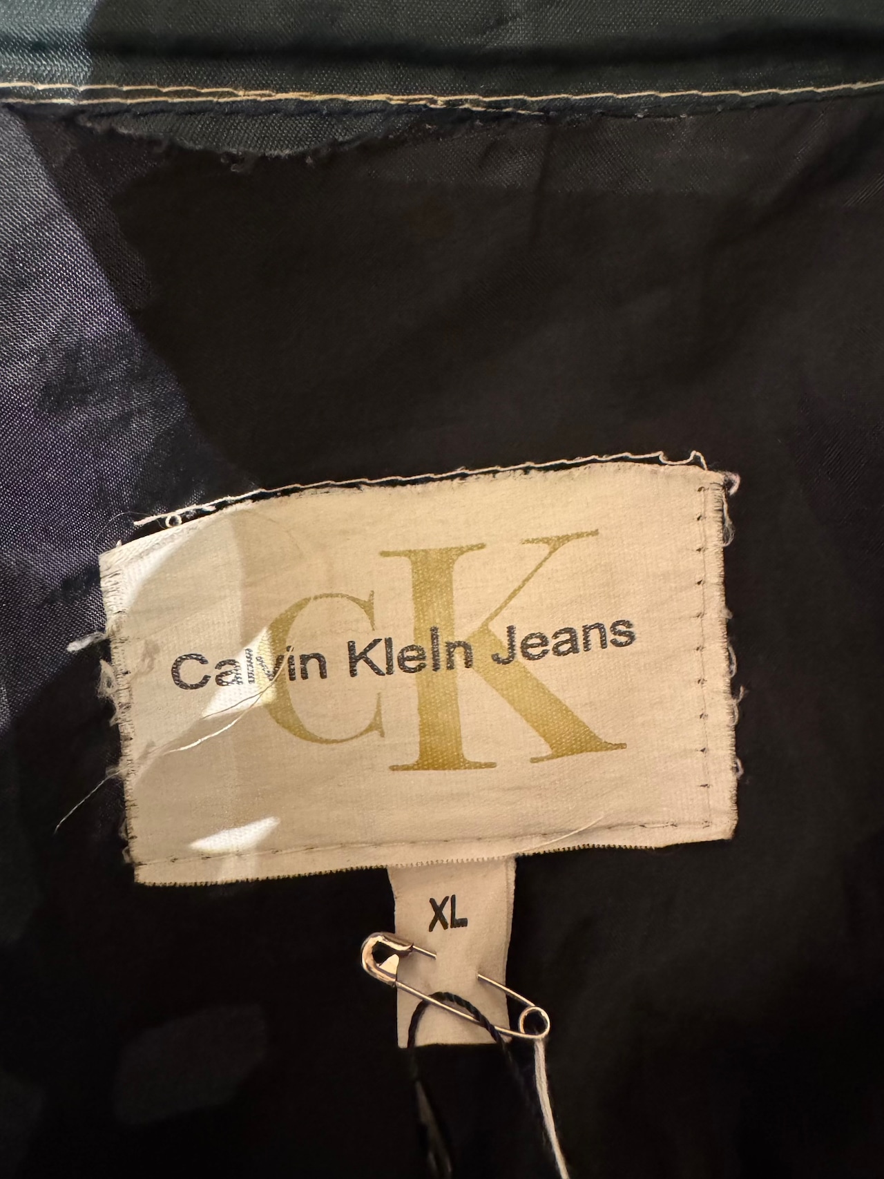 90s Calvin Klein Jeans ナイロンジップアップジャケット / ウィンドブレーカー