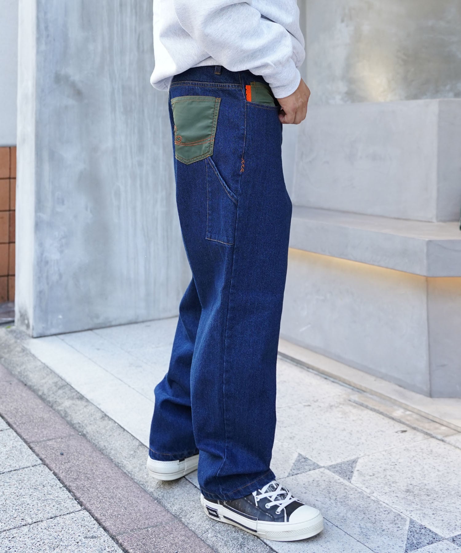 Re:room】NYRON SWITCHING PAINTER WIDE DENIM［REP231］ | #Re:room