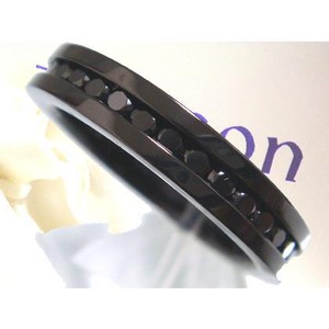 【年始セール】ザルゴン フルエタニティーCZ ブラック ステンレスリング gps835b-bcz