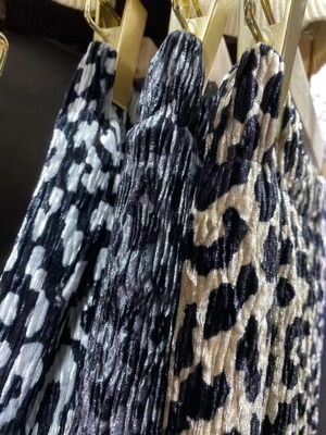 レオパードプリーツスカート