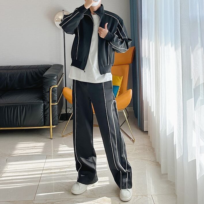 セットアップ ジップパーカー カジュアルパンツ アウター パンツ