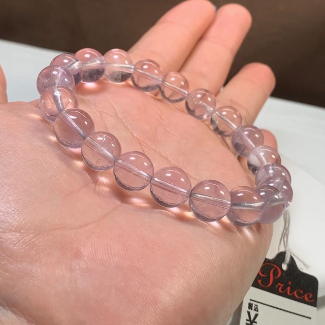 1.レアカラー☆ライトカラーパープルフローライト ブレスレット