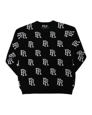 ALL OVER PR LOGO KNIT