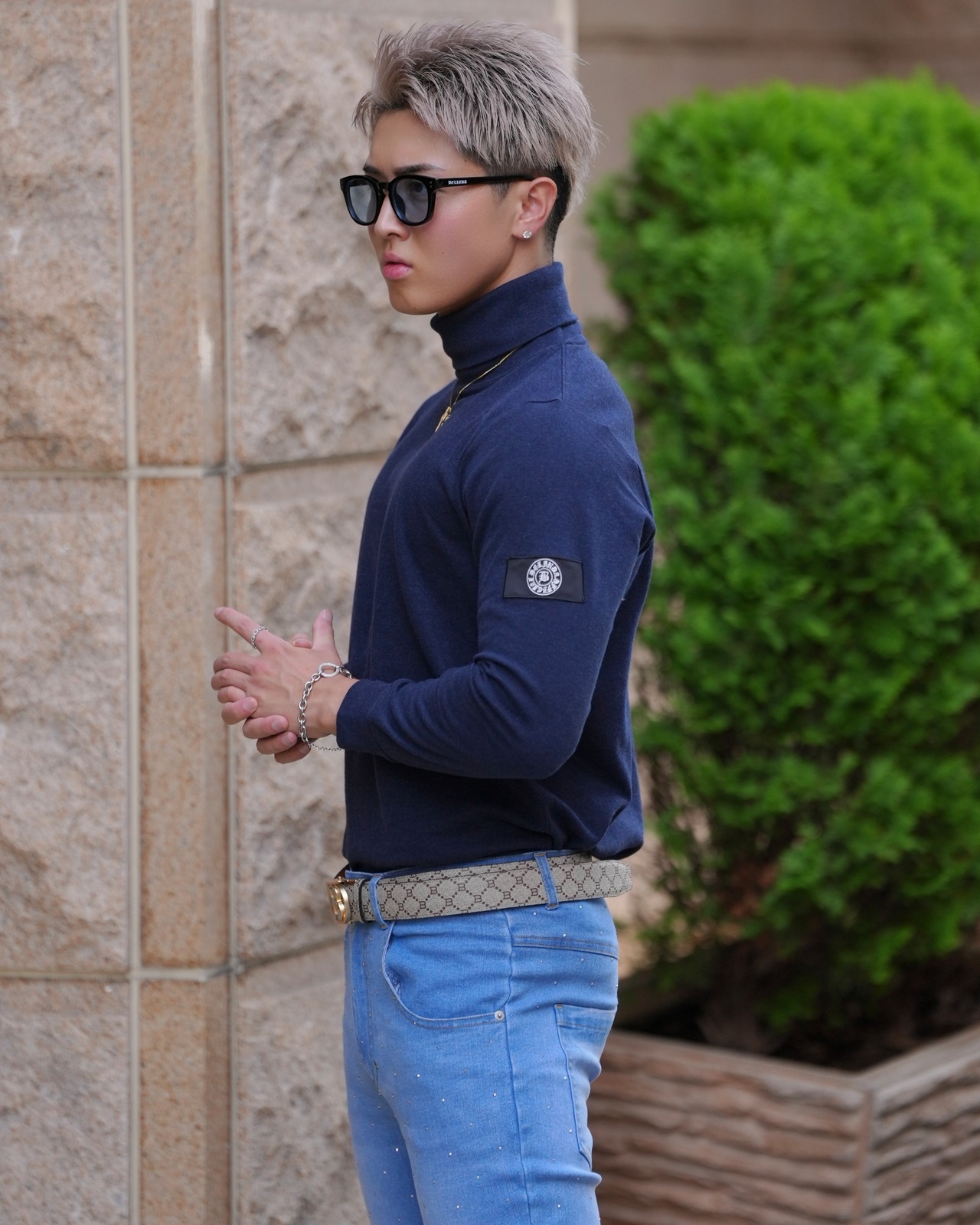 PREMIUM STRETCH TURTLE NECK【BEL-M-025】