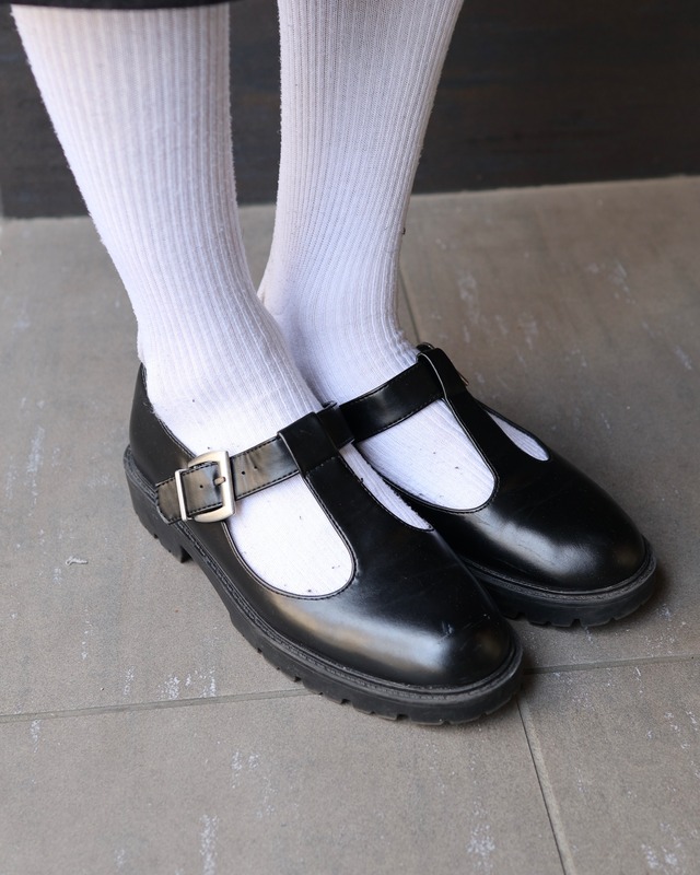 t strap loafers