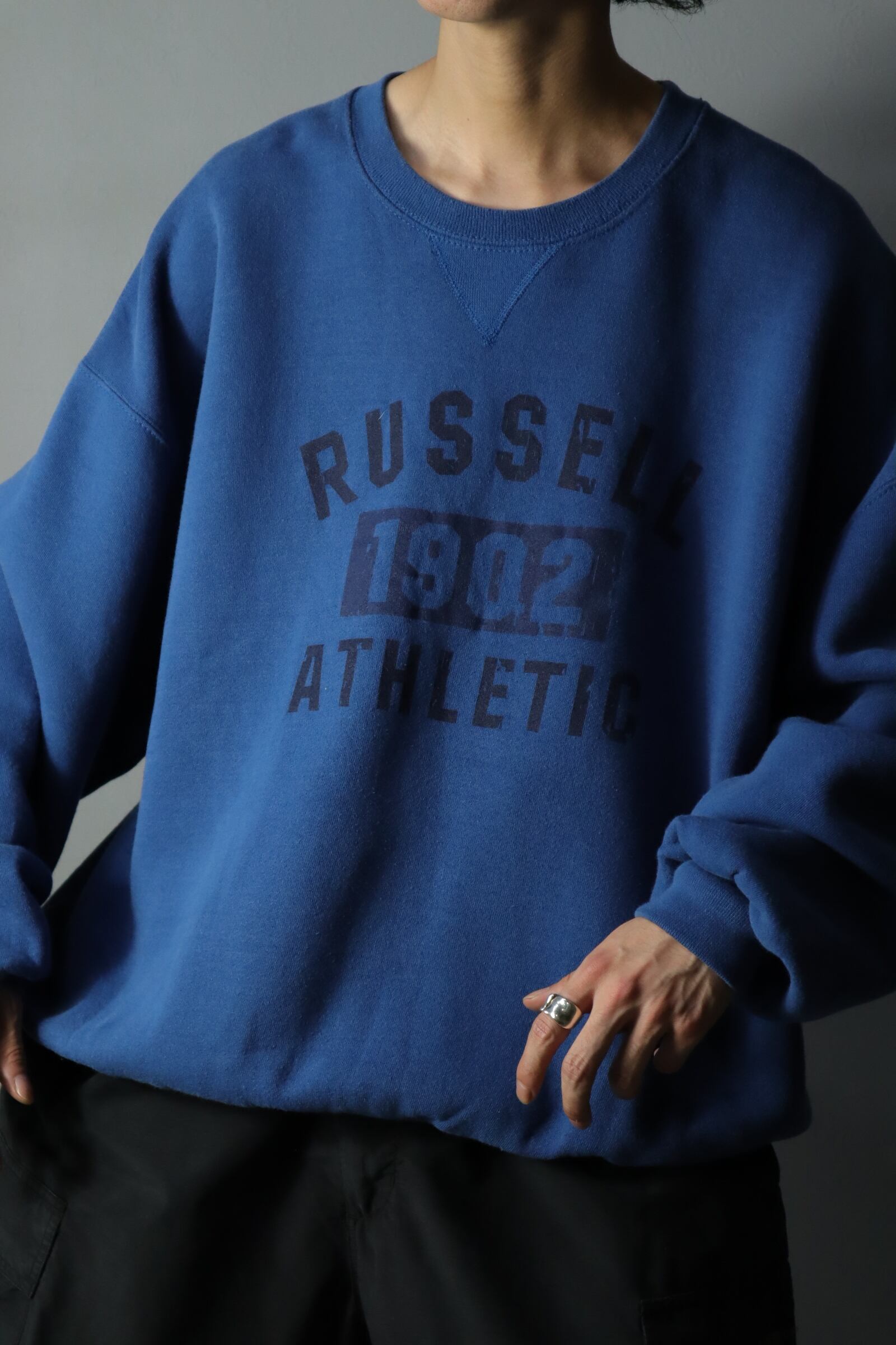 00s “RUSSELL ATHLETIC” vintage print sweat size XXL / MADE IN MEXICO |  古着屋ANT ONLINE