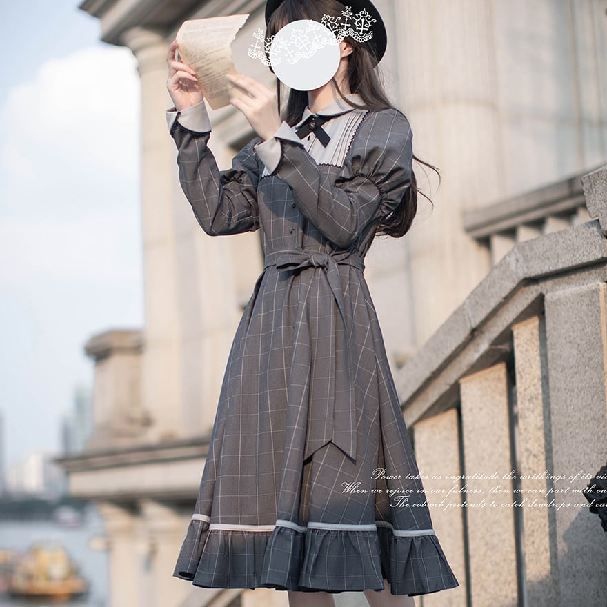 ゴスロリ通販 With U クラシカル ロリィタ ワンピース 長袖