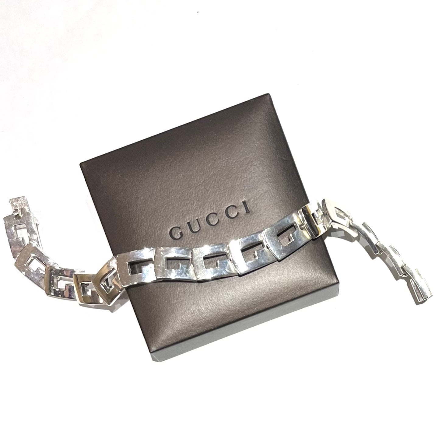 GUCCI】グッチ Gモチーフシルバー925 チェーンブレスレット
