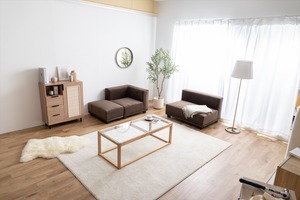 【3点セット】Sucre 2人掛けカウチソファ