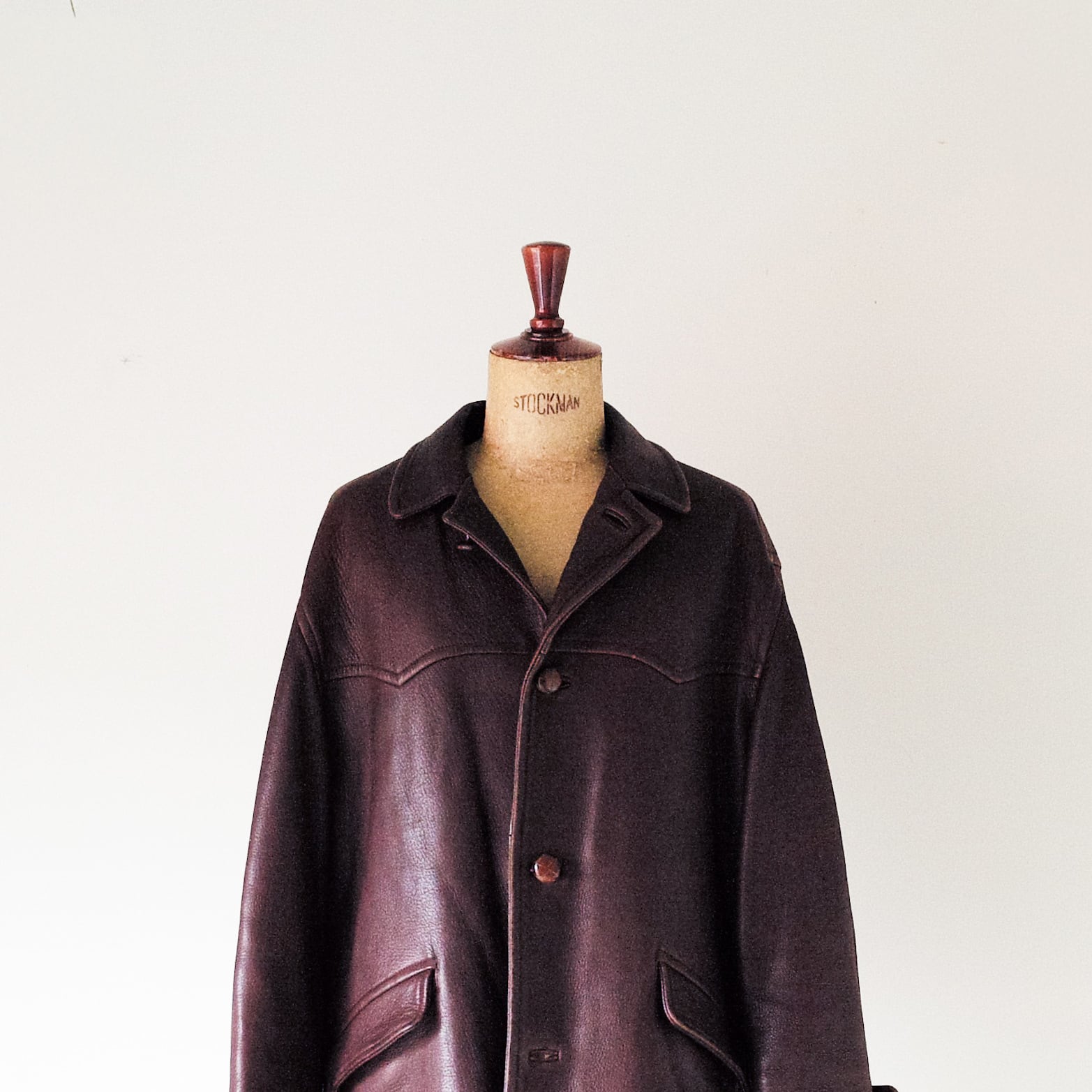 SERAPHIN ラムレザー ブラックジャケット サイズ48 90's 