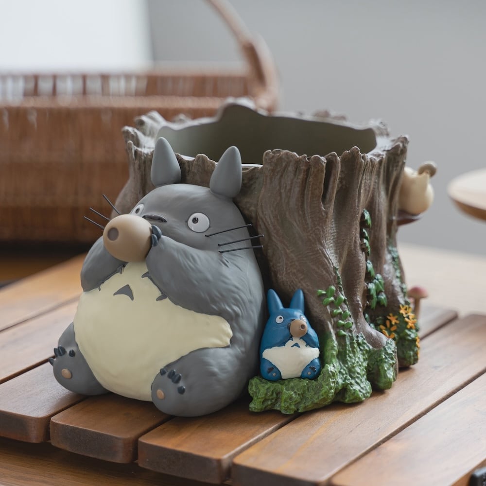 となりのトトロ プランターカバー / 小物入れ ジオラマボックス おおきな切り株(0888)