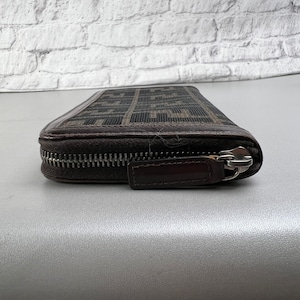 FENDI フェンディ 30851  ズッカ キャンバス 長財布 ブラウン A-11485