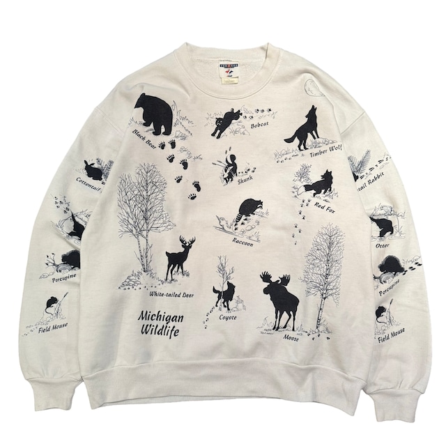 90's JERZEES ANIMAL SWEAT【DW862】