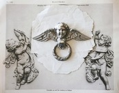 1900s フランス ルーベンス 聖アンデレの殉教的プットーと大きなハンドルd ツマミ アンティーク