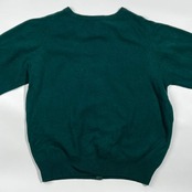 カシミヤ100% CASHMERE カシミヤ デザインボタン ニット カーディガン /グリーン レディース