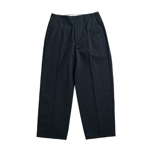 COMBED CTTN CHINO TAPERED BAGGY PT / コーマ綿チノテーパードバギーパンツ(NAVY)