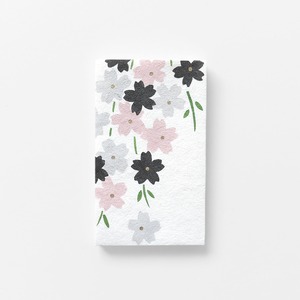 手摺り型染めぽち袋　百桜