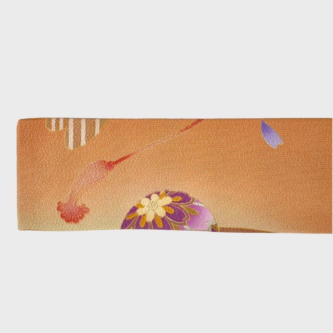 クロスオーバー帯ベルト(振袖より制作) Crossover Obi-belt(Made of