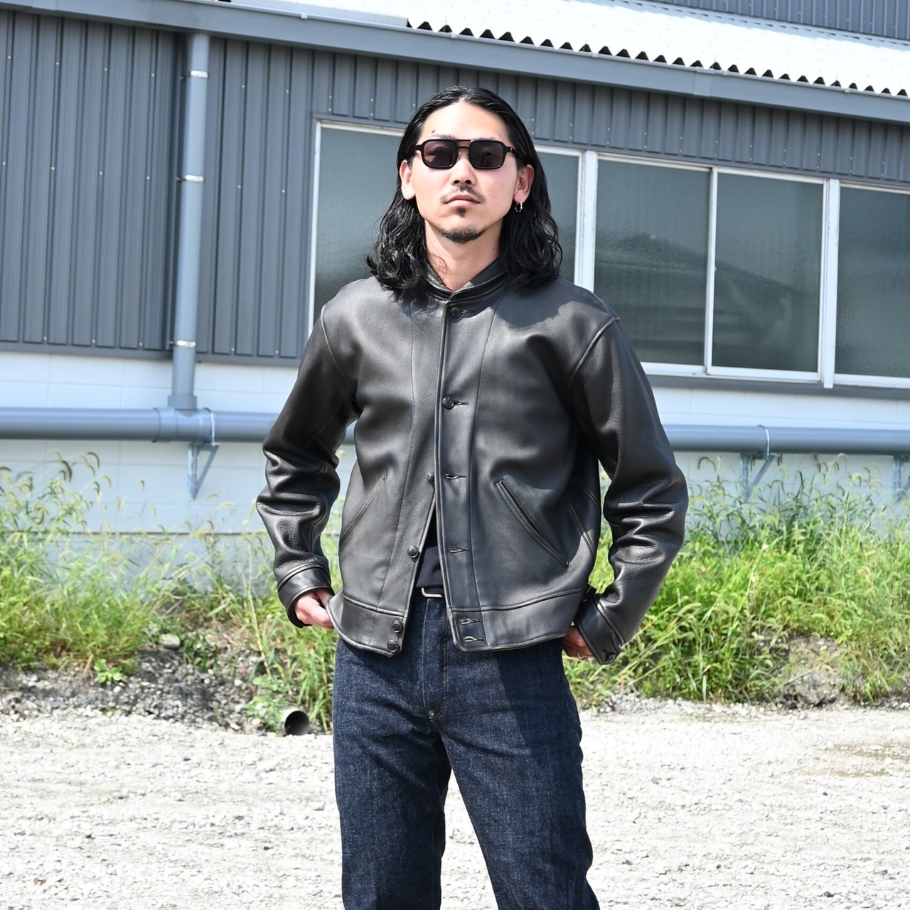 OLD JOE(オールドジョー)PATINA DEERSKIN COSSAK JACKETスタイル