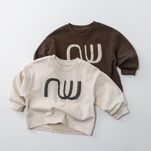 【BABY&KID】シンプルデザイン長袖Tシャツ